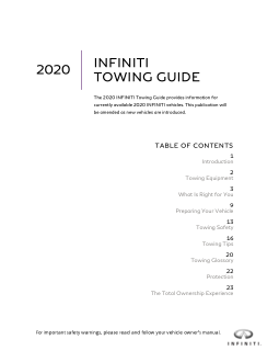 2020 Infiniti Usa Towing Guide Free Download