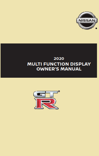 2020 Nissan Gtr Multi Function Display Owner Manual Free Download