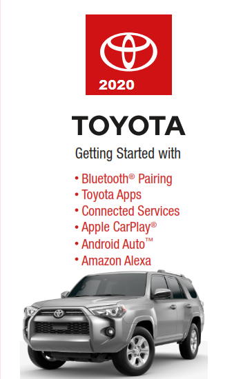 2020 Toyota 4runner Getting Started With Audio Multimedia Free Download