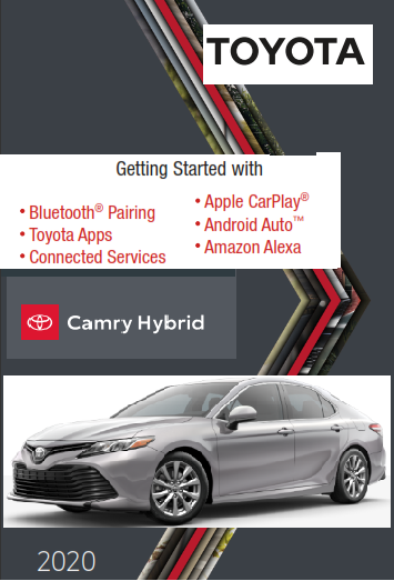 2020 Toyota Camry Hybrid Getting Started With Audio Multimedia Free Download