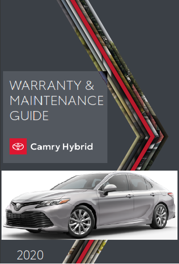 2020 Toyota Camry Hybrid Warranty And Maintenance Guide Free Download