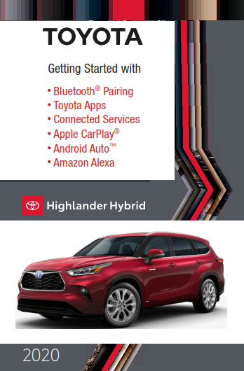 2020 Toyota Highlander Hybrid Getting Started With Audio Multimedia Free Download