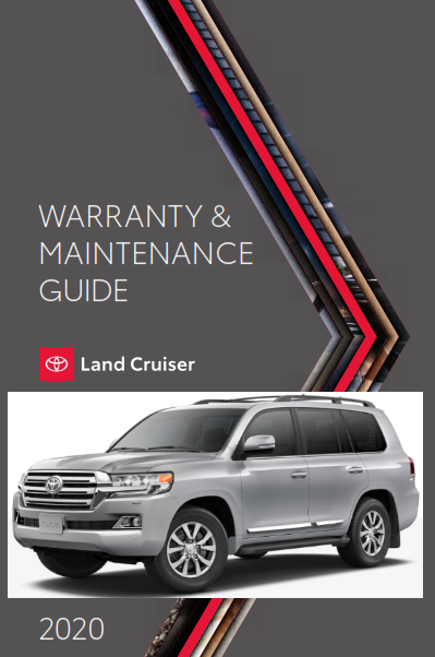 2020 Toyota Land Cruiser Warranty And Maintenance Guide Free Download