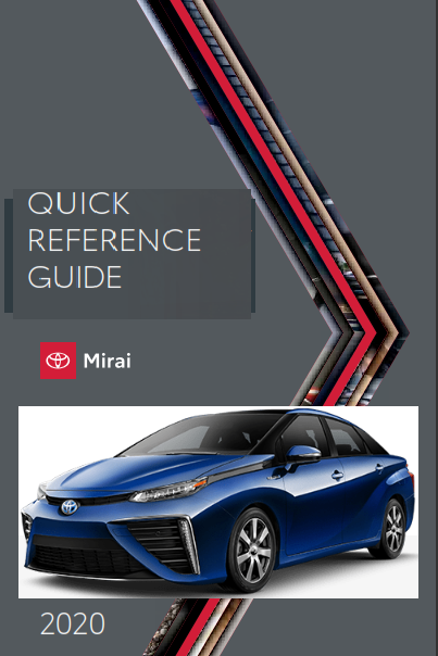 2020 Toyota Mirai Quick Reference Guide Free Download