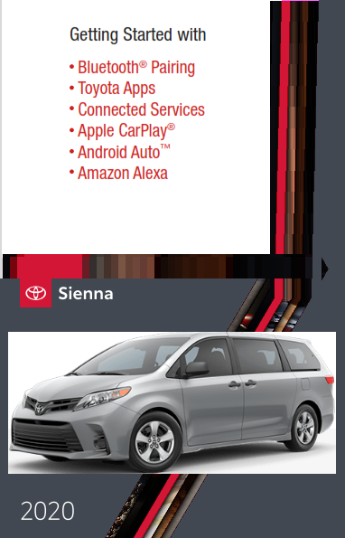 2020 Toyota Sienna Getting Started With Audio Multimedia Free Download