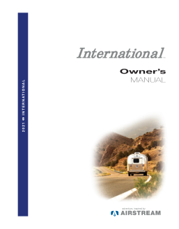 2021 Airstream International Car Owners Manual Free Download