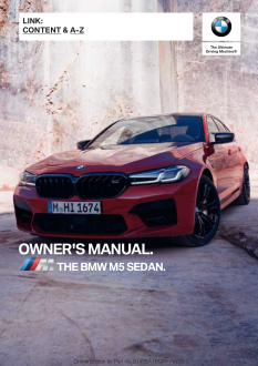 2021 Bmw m5 Car Owners Manual Free Download