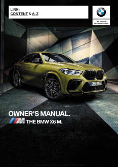 2021 Bmw x6 M Car Owners Manual Free Download