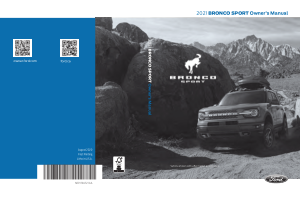 2021 Ford Bronco Sport Owners Manual Free Download