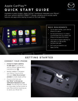 2021 Mazda Apple Carplay Quick Start Guide Free Download