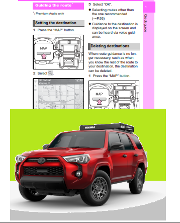 2021 Toyota 4runner Navigation And Multimedia Owners Manual Free Download
