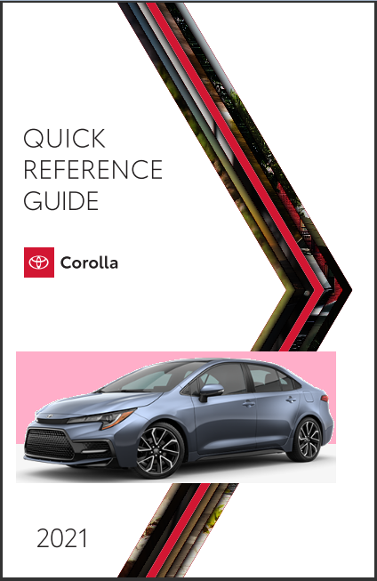 2021 Toyota Corolla Quick Reference Guide Free Download