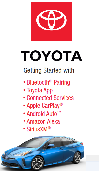 2021 Toyota Prius Model Year Audio Multimedia And Connected Services Getting Started Free Download