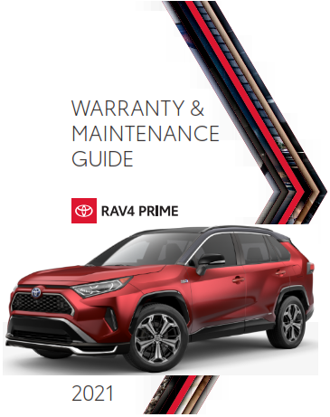 2021 Toyota rav4 Prime Warranty And Maintenance Guide Free Download