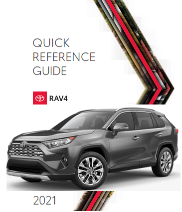 2021 Toyota rav4 Quick Reference Guide Free Download
