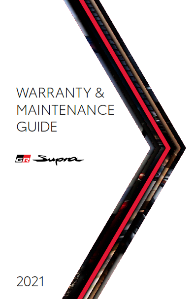 2021 Toyota Supra Warranty And Maintenance Guide Free Download