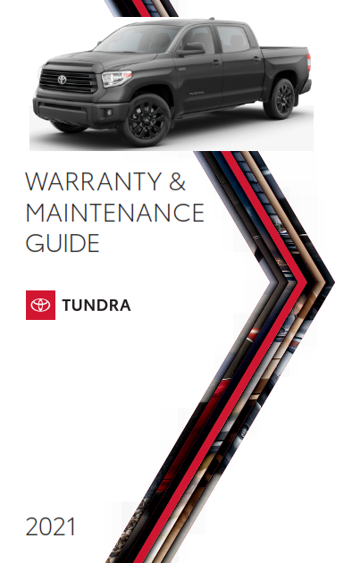 2021 Toyota Tundra Warranty And Maintenance Guide Free Download PDF