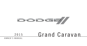 Dodge 2015 Dodge Caravan Owners Manual Free Download
