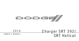 Dodge 2016 Dodge Charger SRT Owners Manual Free Download