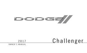 Dodge 2017 Dodge Challenger Owners Manual Free Download