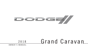 Dodge 2018 Dodge Grand Caravan Owners Manual Free Download