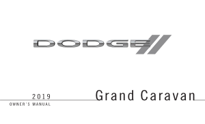 Dodge 2019 Dodge Grand Caravan Owners Manual Free Download