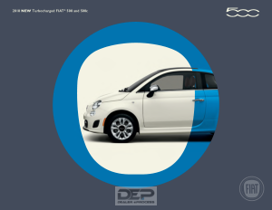 Fiat 500c [2018] Owners Manual Free Download