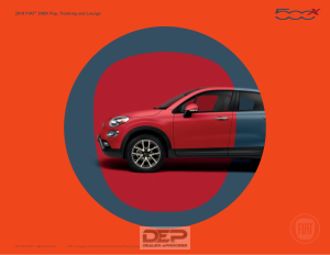 Fiat 500X [2018] Owners Manual Free Download