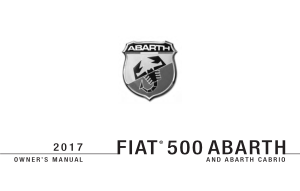 Fiat Abarth [2017] Owners Manual Free Download