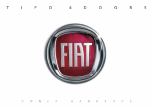 Fiat Tipo 4 door [2018] Owners Manual Free Download