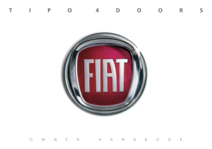 Fiat Tipo 4door [2016] Owners Manual Free Download