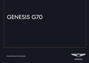 Genesis 2019 Genesis g70 Phone Projection Owners Manual Free Download