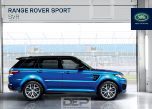 Land Rover Range Rover Sport SVR [2016] Owners Manual