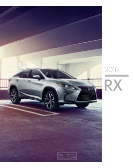 Lexus rx 350 [2016] Owners Manual Free Download