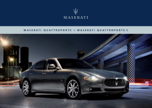 Maserati 2013 Maserati Quattroportes Owners Manual Free Download