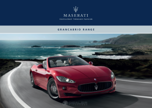 Maserati Grancabrio [2014] Owners Manual Free Download