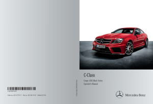 Mercedes 2012 Mercedes C Coupe Black Series Owners Manual Free Download