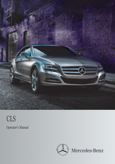 Mercedes Benz Cls [2012] Owners Manual