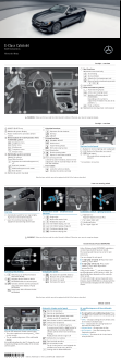 Mercedes Benz E Class [2020] Cabriolet Quick Start Guide