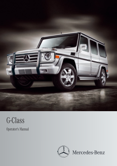 Mercedes Benz G Class [2012] Owners Manual Free Download