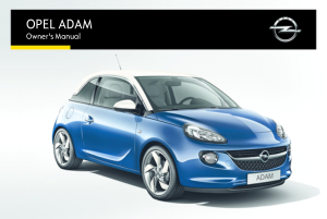 Opel Adam [2015] Owners Manual Free Download