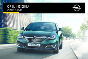 Opel Insignia [2015] Owners Manual Free Download