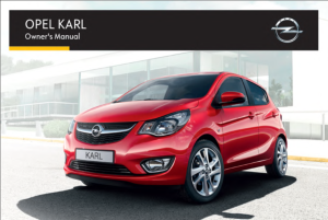 Opel Karl [2015] Owners Manual Free Download