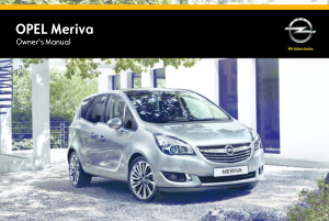 Opel Meriva [2014] Owners Manual Free Download
