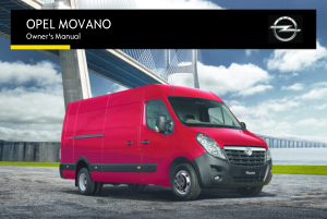 Opel Movano [2016] Owners Manual Free Download