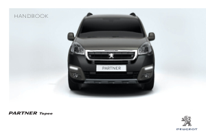 Peugeot Partner Tepee [2016] Owners Manual Free Download