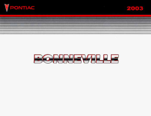 Pontiac Bonneville [2003] Owners Manual Free Download