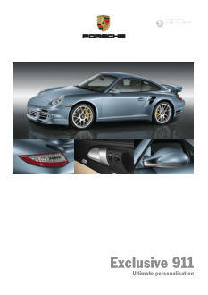 Porsche 911 Exclusive [2011] Owners Manual Free Download