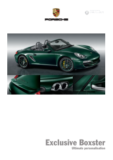 Porsche Boxster [2012] Owners Manual Free Download