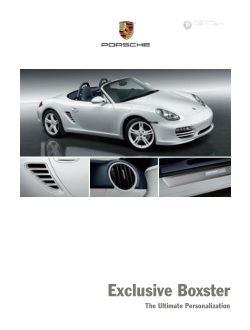 Porsche Boxster Spyder [2011] Owners Manual Free Download